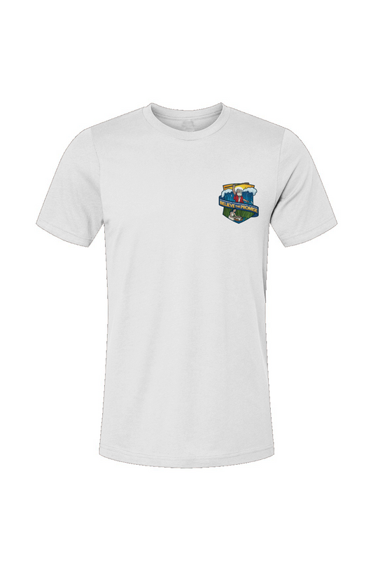 "T Shirt ConquiSTAR 🌟 Premium con Logo 'Believe The Promise' Camporee 2024 🏕️