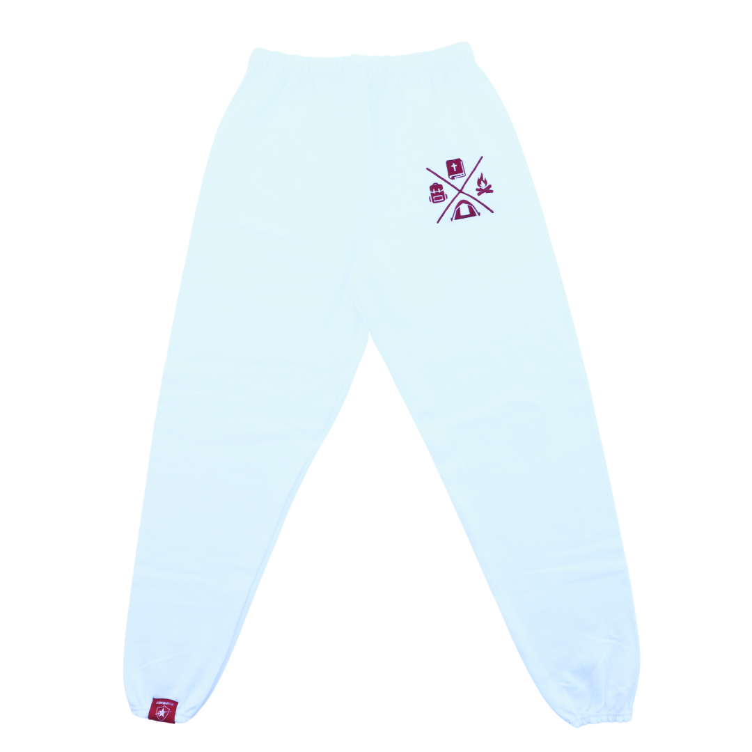 ConquiSTAR White and Red Sports Pants š Camp Collection šļø - Pathfinders and Master Guides