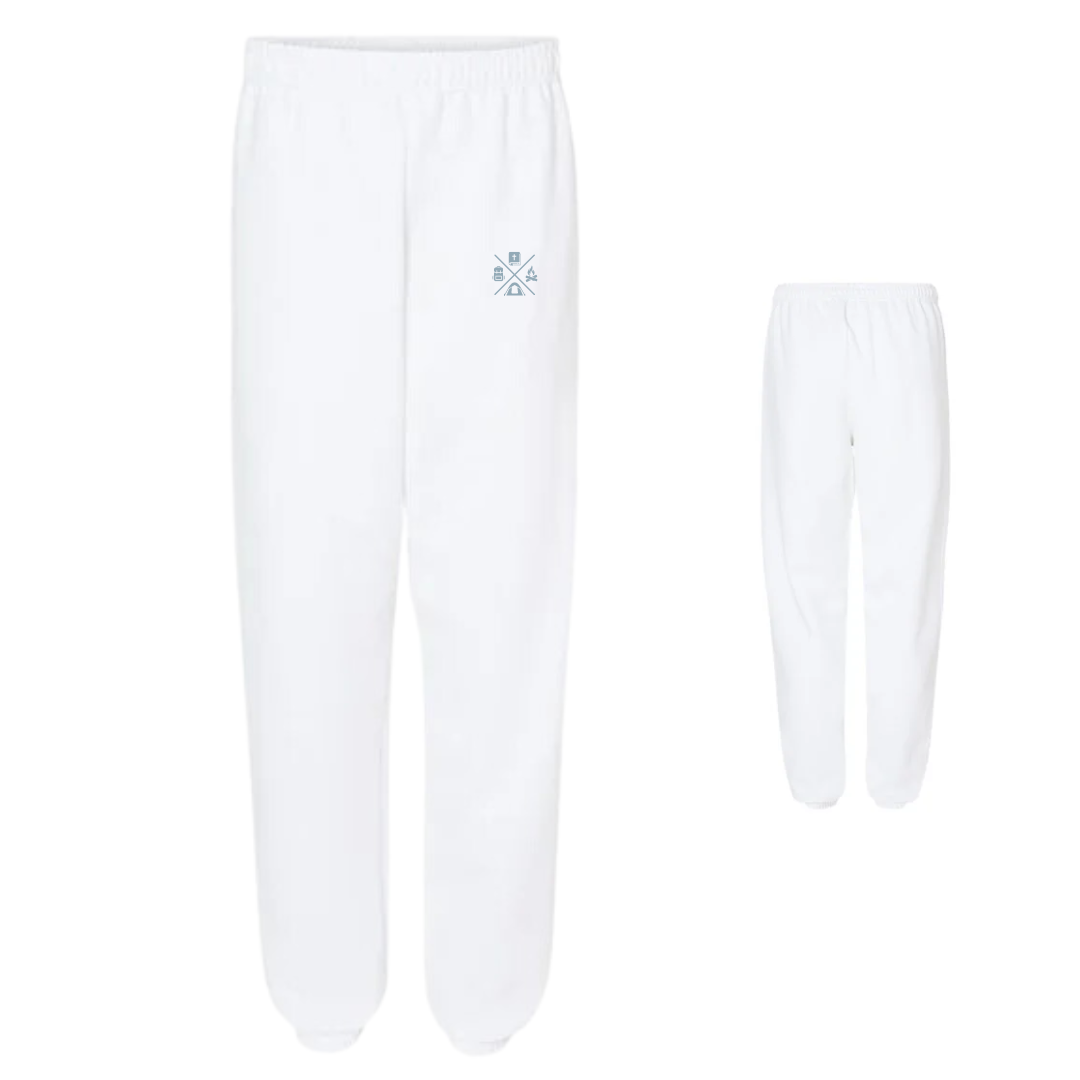 ConquiSTAR White & Blue Sweatpants ๐ CAMP Collection ๐๏ธ Pathfinders & Master Guides