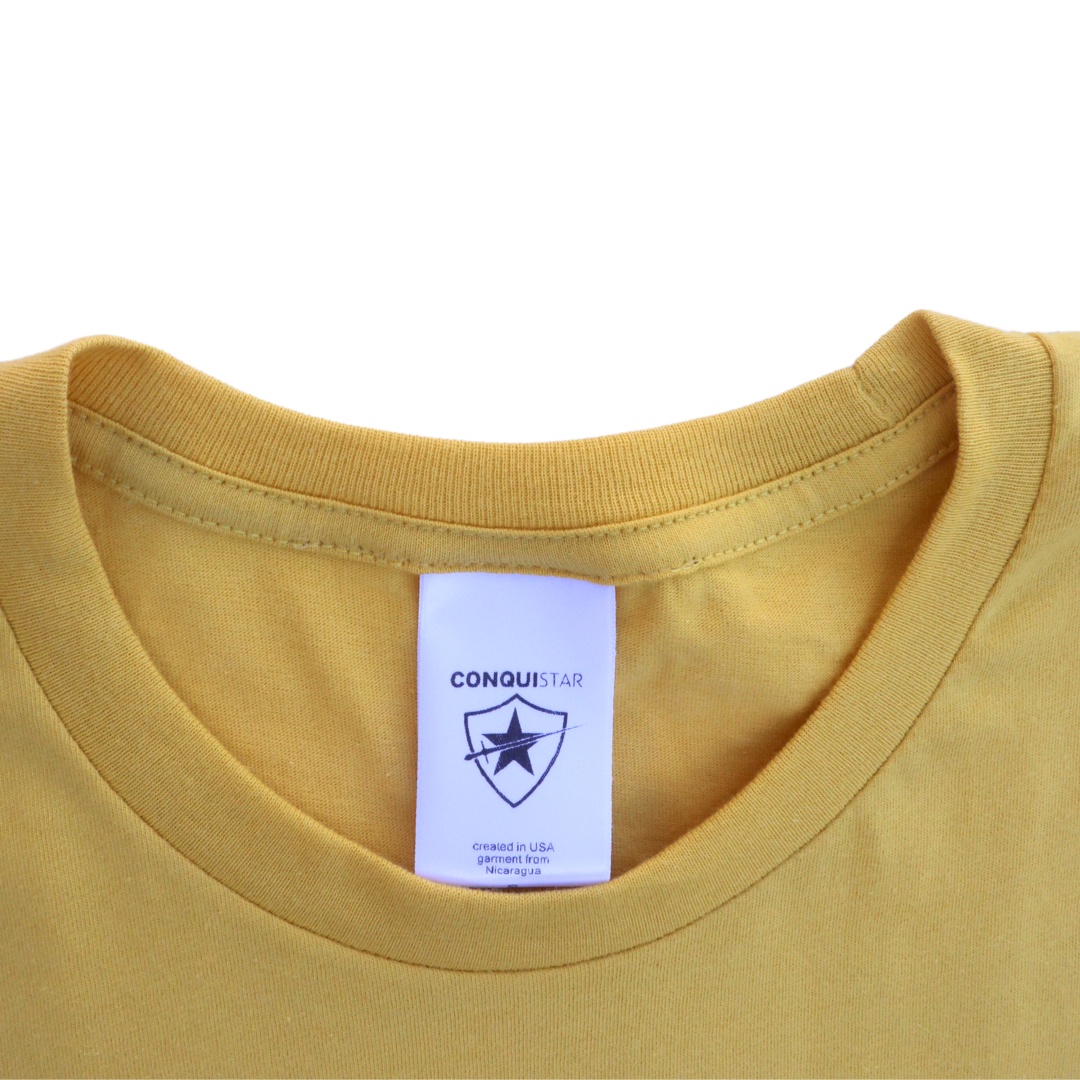 ConquiSTAR T-Shirt - Maize Yellow 🍁 Camp Collection 🏕️ - Pathfinders & Master Guides